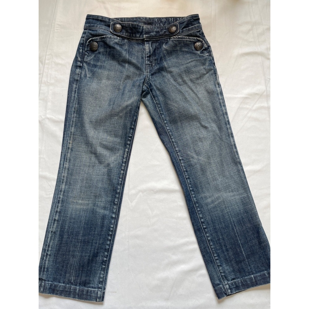 Citizens of Humanity Jeans Womens Marine Cropped Straight Leg Cuff Size 27 Y2K